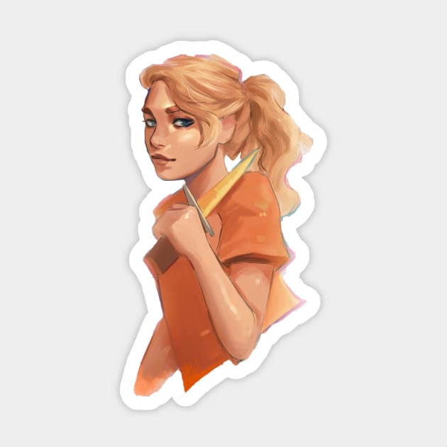 Annabeth is on a Mission Sticker by pjoanimation
